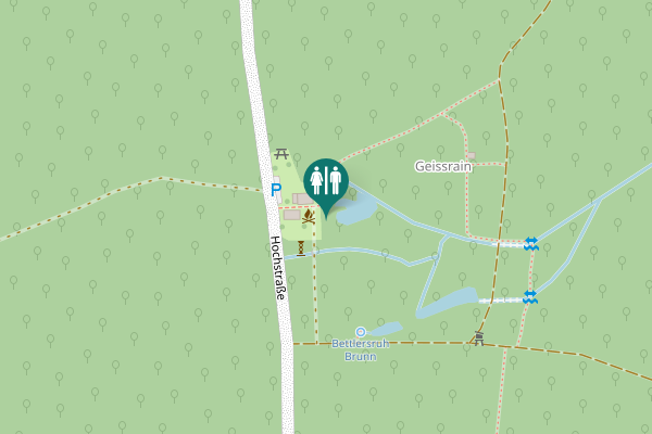 Map showing location of Hochstraße Toilet