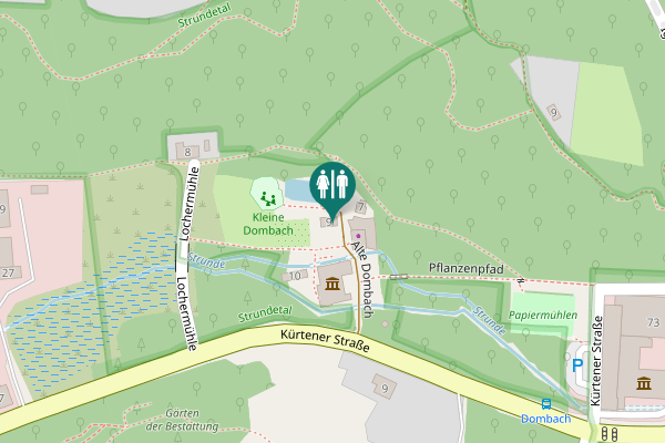 Map showing location of Alte Dombach 9 Toilet
