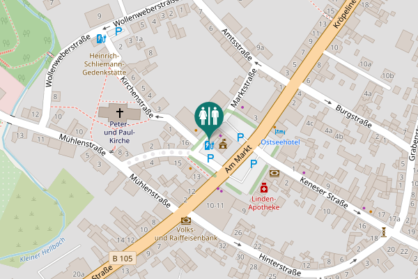 Map showing location of Am Markt 1 Toilet