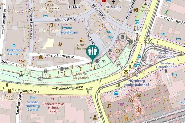 Map showing location of Frauentormauer 3 Toilet