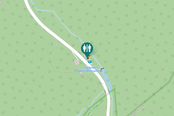 Map showing location of Wenten Toilet