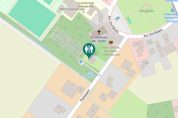 Map showing location of Pielsteert 4 Toilet
