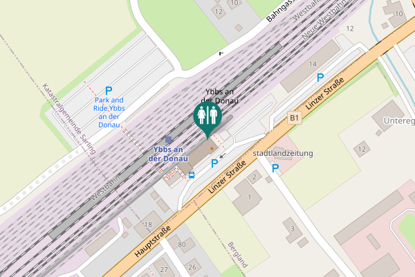 Map showing location of Linzer Straße 16 Toilet