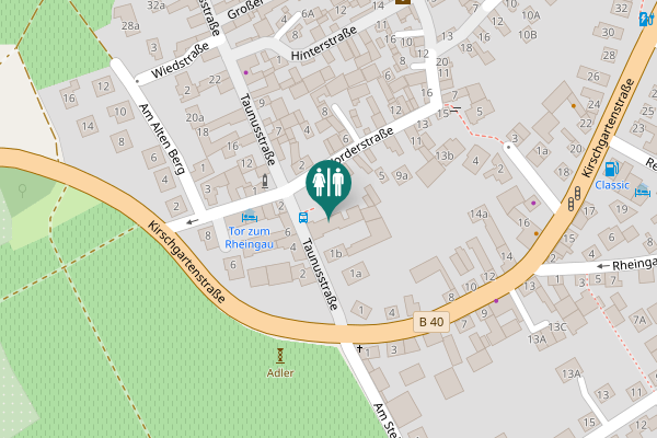 Map showing location of Taunusstraße 3 Toilet