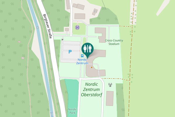 Map showing location of Birgsauer Straße 33 Toilet