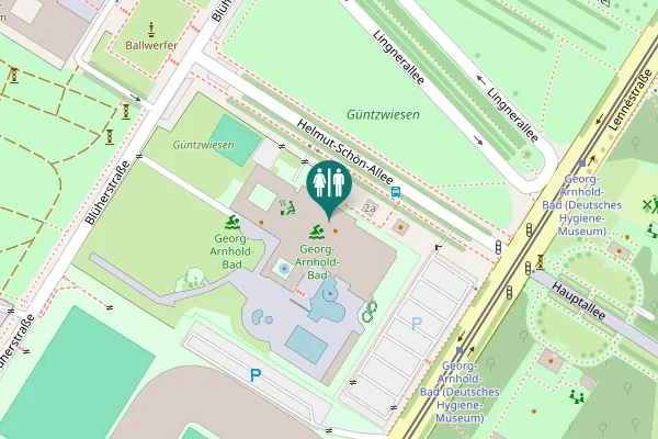 Map showing location of Helmut-Schön-Allee 2 Toilet