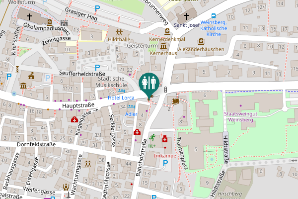 Map showing location of Adlergasse 1 Toilet