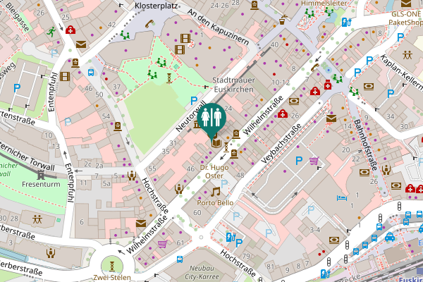 Map showing location of Wilhelmstraße 32-34 Toilet