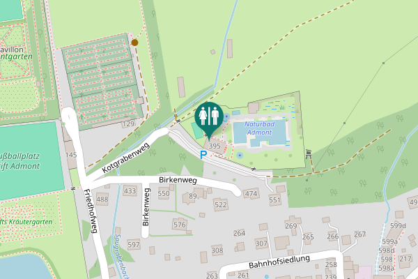 Map showing location of 395 Toilet