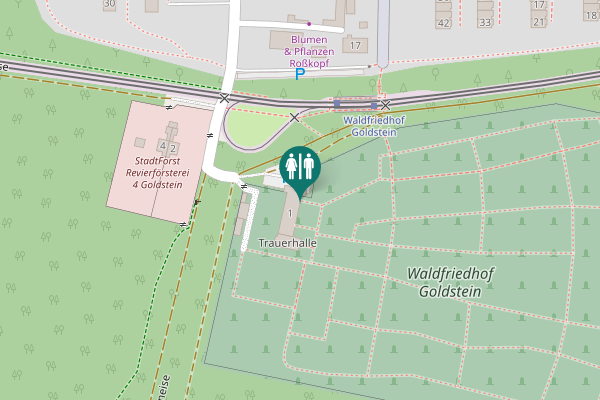 Map showing location of Unterschweinstiegschneise 1 Toilet