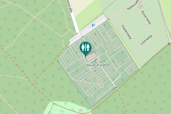 Map showing location of Waldseestraße Toilet