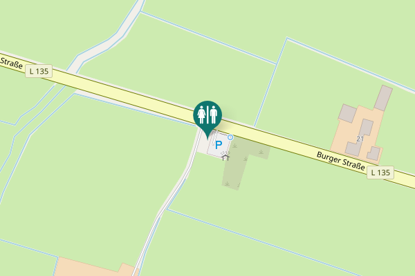 Map showing location of Burger Straße Toilet