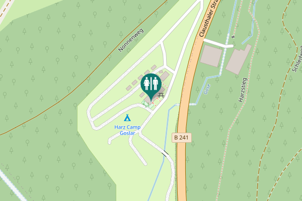 Map showing location of Clausthaler Straße 28 Toilet