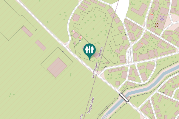 Map showing location of Schönfelder Straße Toilet