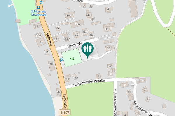 Map showing location of Seestraße 36a Toilet