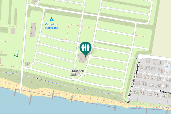 Map showing location of Feriensiedlung Residenz 33 Toilet