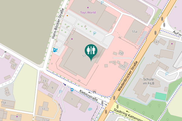 Map showing location of Hans-Böckler-Straße 57 Toilet