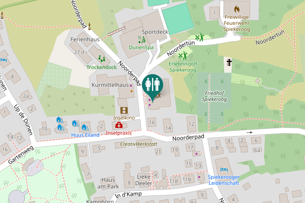 Map showing location of Noorderpad 18 Toilet