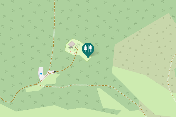 Map showing location of Seelbach Toilet