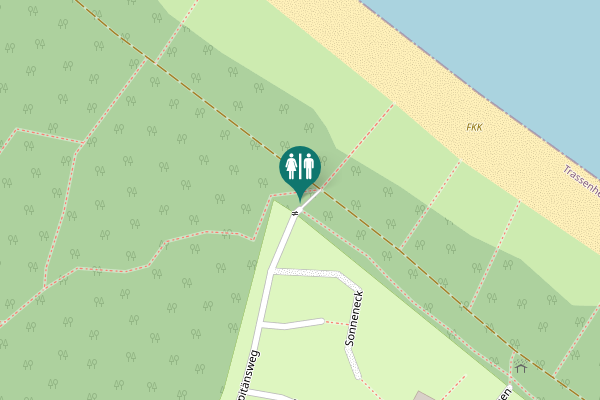 Map showing location of Kapitänsweg Toilet