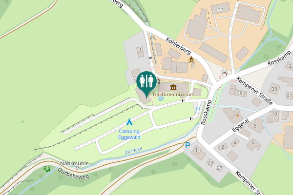Map showing location of Kempener Straße 33 Toilet