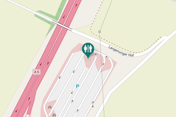 Map showing location of Langenunger Hof Toilet
