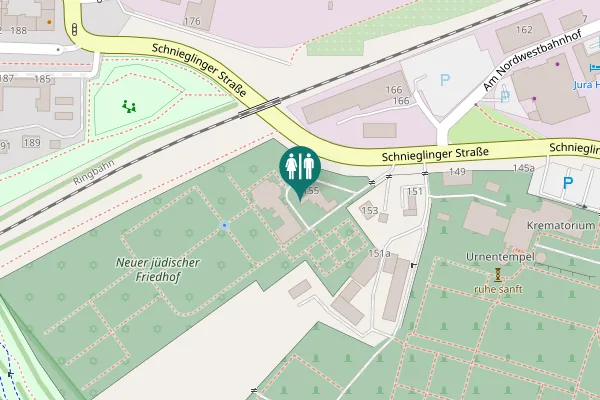 Map showing location of Schnieglinger Straße 155 Toilet