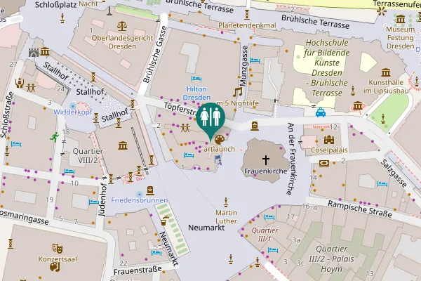 Map showing location of Sanifair-WC
