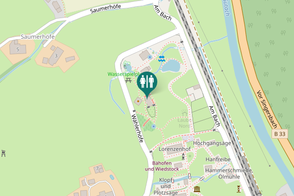Map showing location of Wählerbrücke 1 Toilet
