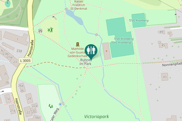 Map showing location of Toilettenhäuschen