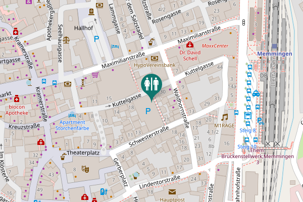 Map showing location of Kuttelgasse 22 Toilet