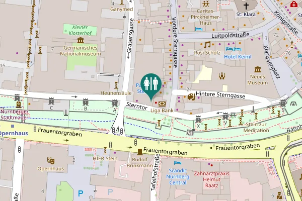 Map showing location of Grasersgasse 25-27 Toilet