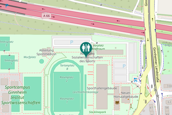 Map showing location of Ginnheimer Landstraße 39 Toilet