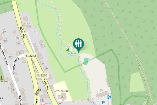 Map showing location of Talstraße 96 Toilet