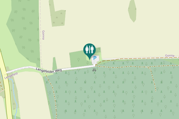 Map showing location of Lengefelder Weg Toilet