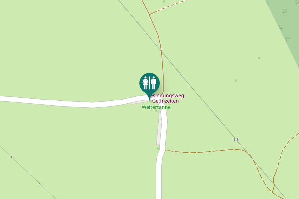 Map showing location of Schneidbach Toilet