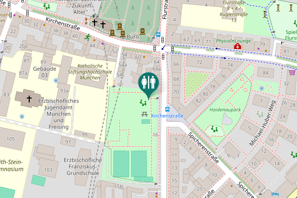 Map showing location of WC