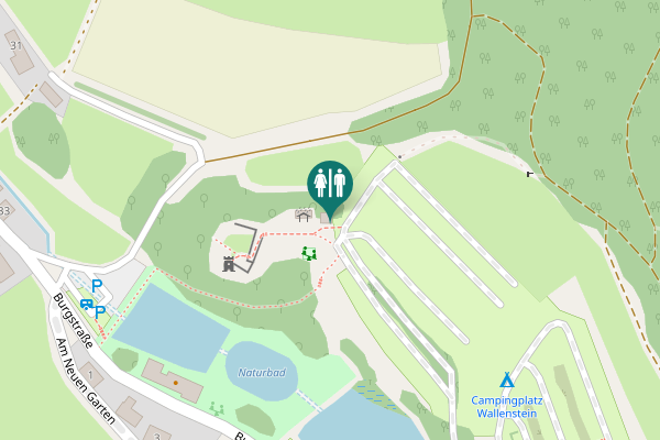 Map showing location of Burgstraße 25 Toilet
