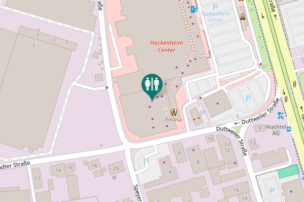 Map showing location of Speyerer Straße 1 Toilet
