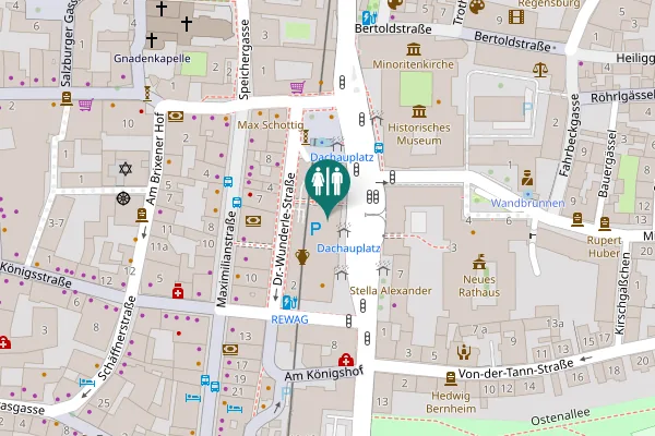 Map showing location of D.-Martin-Luther-Straße 2 Toilet