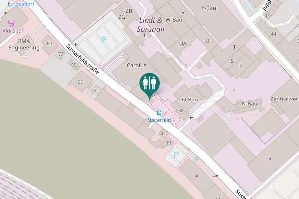 Map showing location of Süsterfeldstraße 130 Toilet