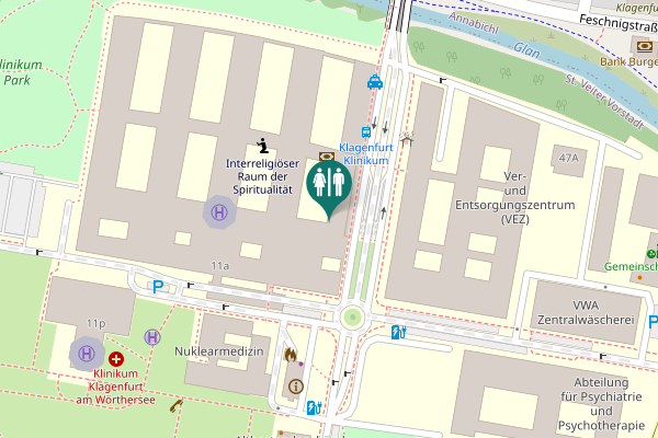 Map showing location of Feschnigstraße 11 Toilet