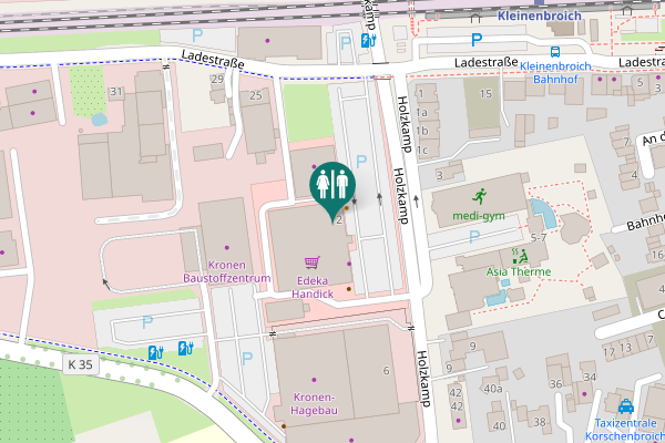 Map showing location of Holzkamp 2 Toilet