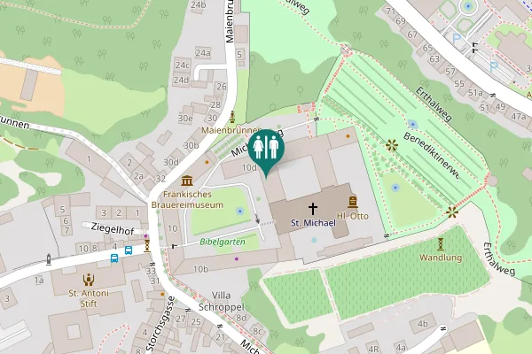 Map showing location of Michelsberg 10d Toilet