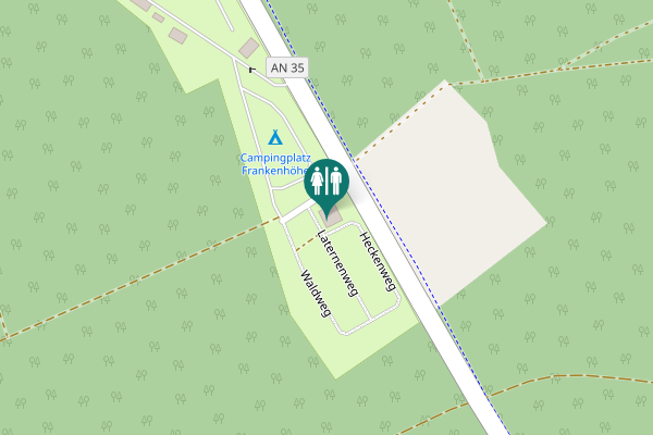 Map showing location of 2 Toilet