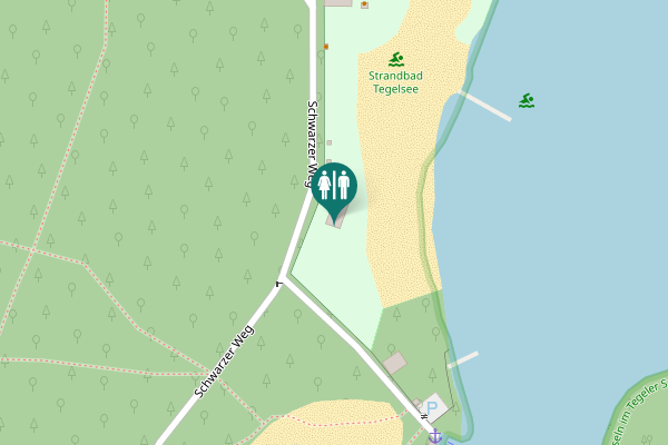 Map showing location of Schwarzer Weg 21 Toilet