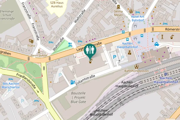 Map showing location of Lagerhausstraße 20 Toilet