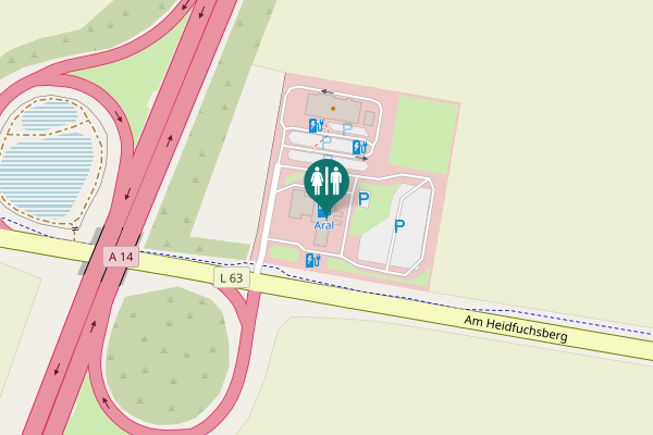 Map showing location of Am Heidfuchsberg 1 Toilet