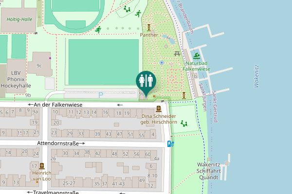 Map showing location of An der Falkenwiese 9d Toilet