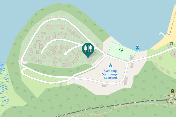 Map showing location of Maikamp 11 Toilet